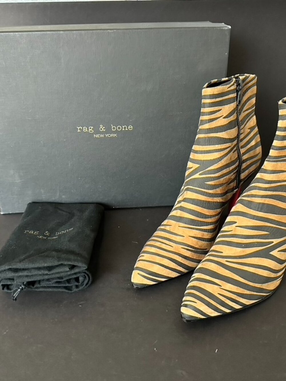 Rag & Bone Waylon Motto Stiletto Boots Size 41